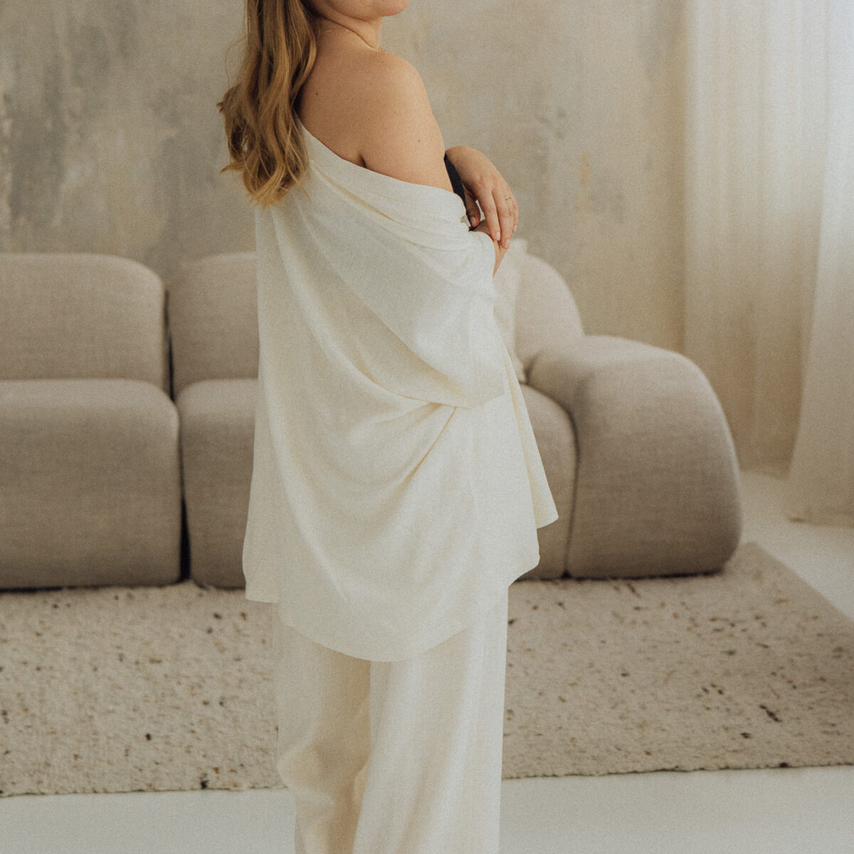 Zestaw Kimono i spodnie Ginkgo Natural