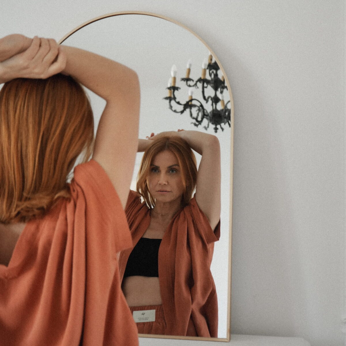 Zestaw Kimono i spodnie Ginkgo Terracota