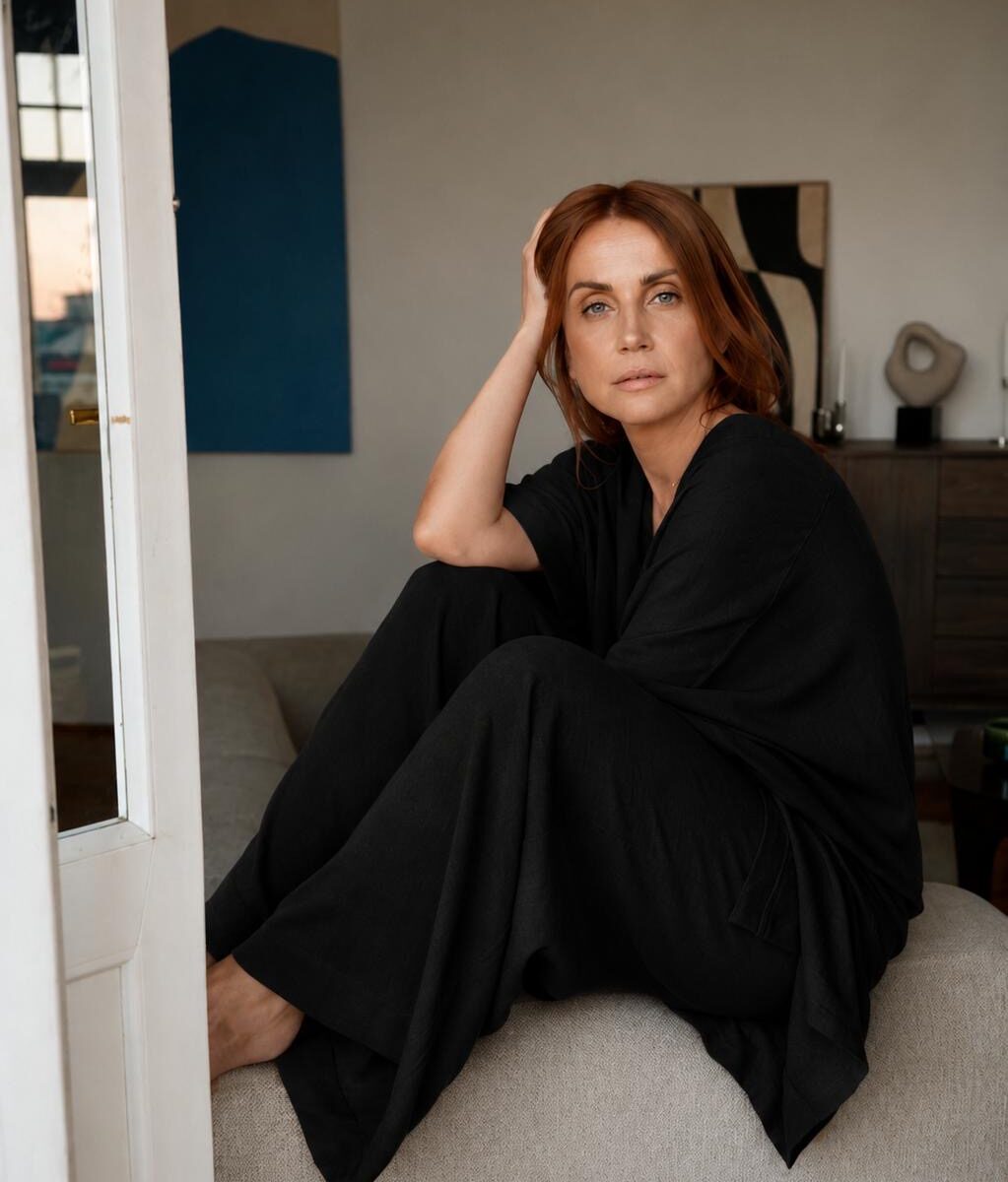 Zestaw Kimono i spodnie Ginkgo Black